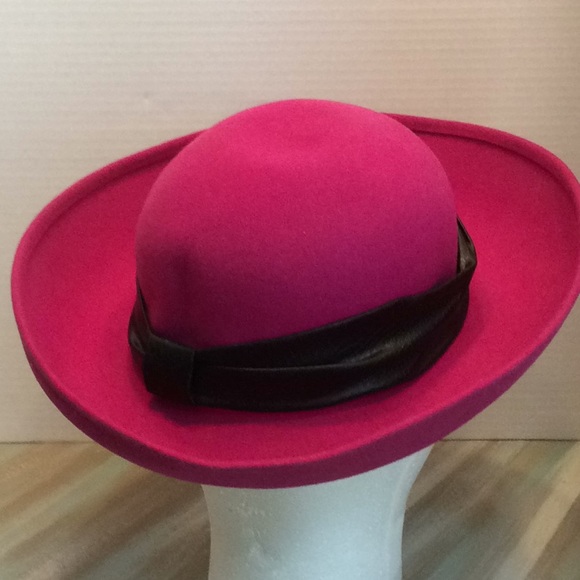 Michael Howard 100% wool hat purple - Picture 1 of 6